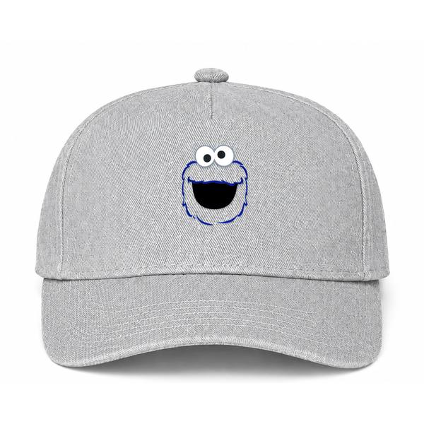 Cookie Monster Gray Dad Baseball Cap Hat