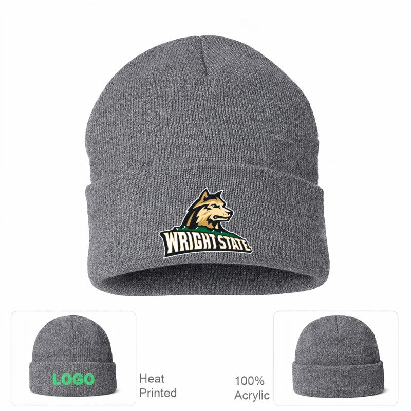 Wright State Raiders Grey Beanie Hat