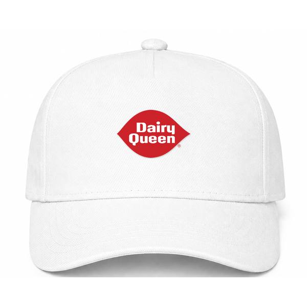 Dairy Queen Logo White Dad Baseball Cap Hat