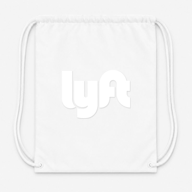 Lyft White Drawstring Bag - White