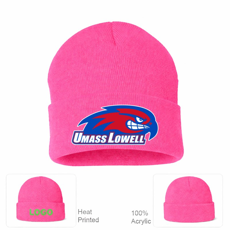 UMass Lowell River Hawks Pink Beanie Hat