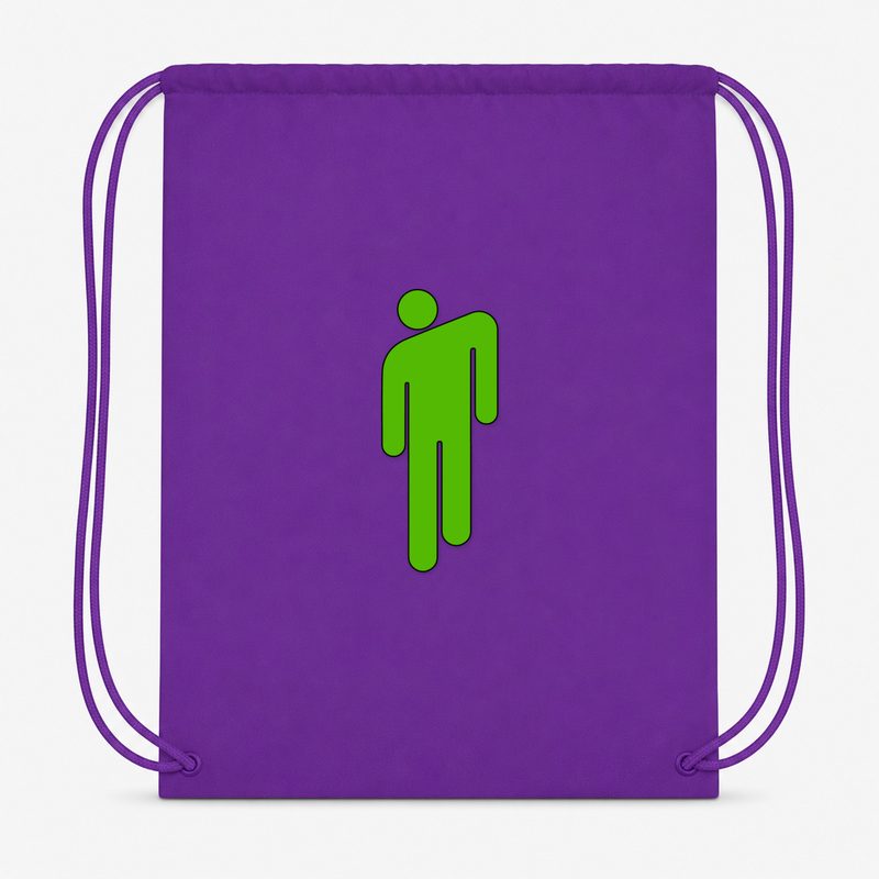 Billie Eilish Drawstring Bag - Purple