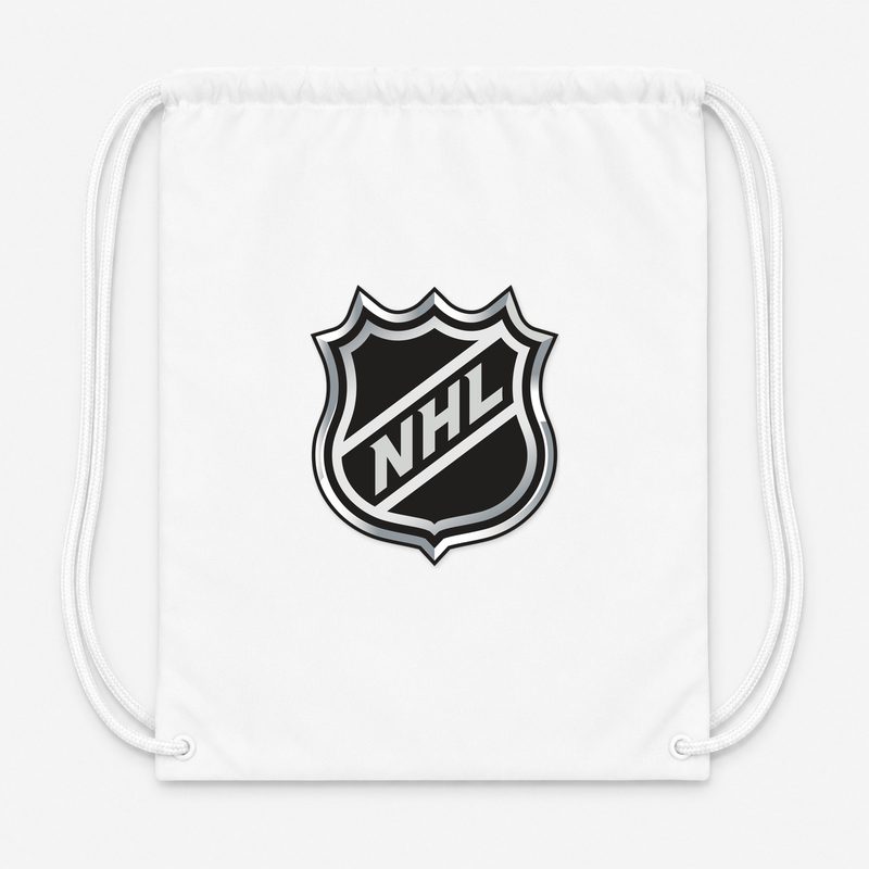 NHL Shield Drawstring Bag - White