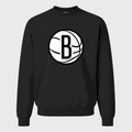 Men's Brooklyn Nets Crewneck Sweatshirt - Black
