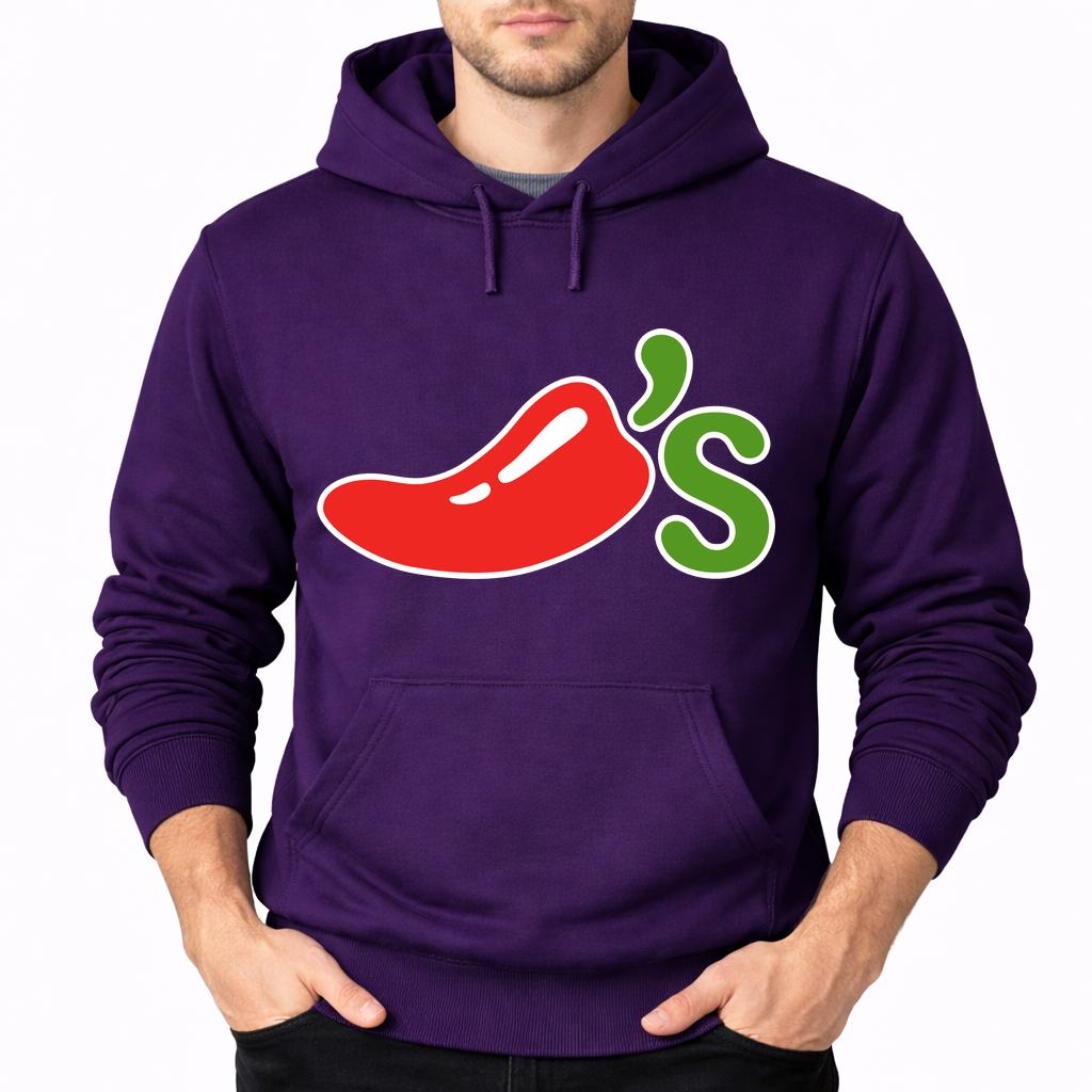 Men's Chili's Pullover Hoodie - Purple