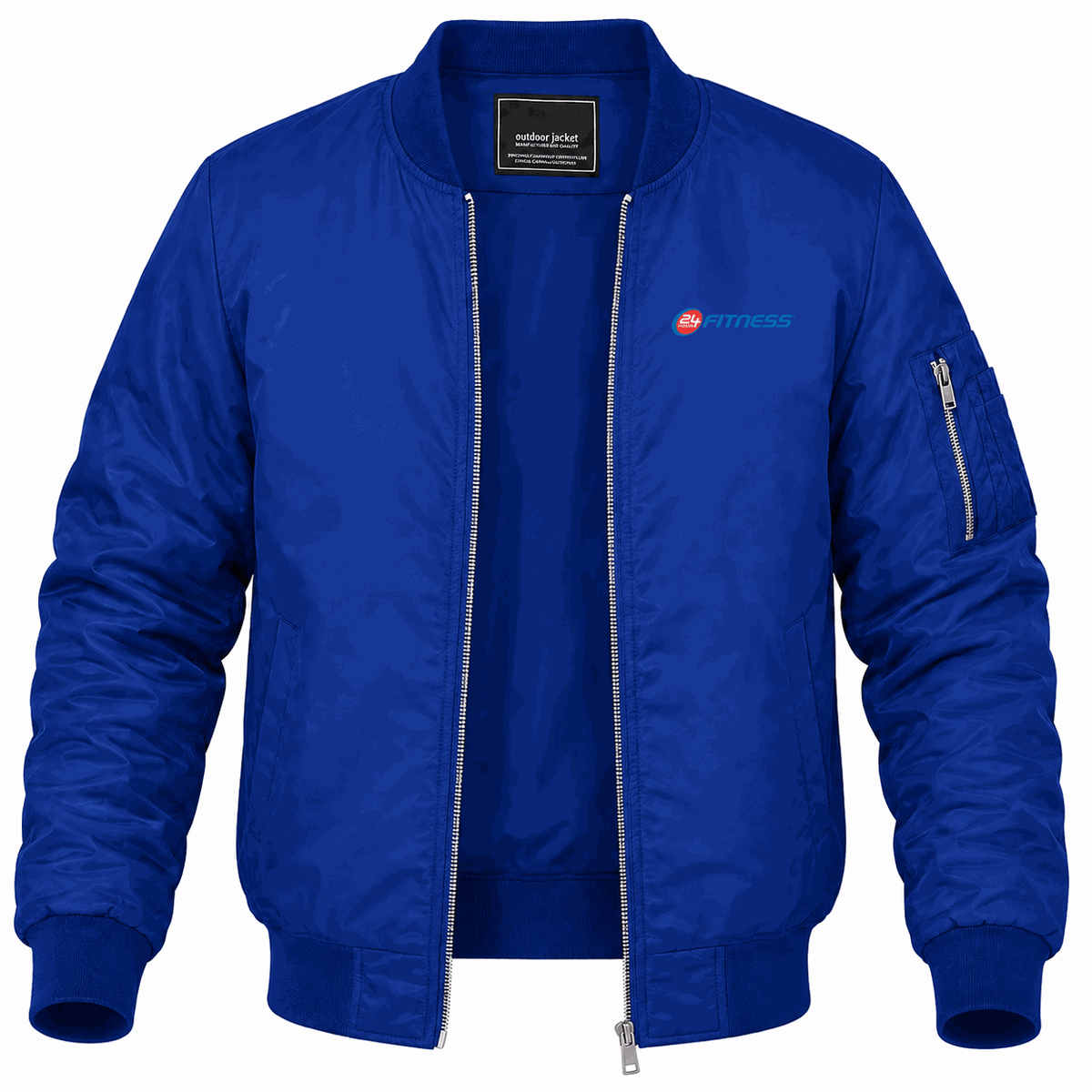 Men's 24 Hour Fitness Lightweight Bomber Jacket - Blue