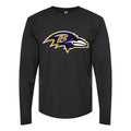Men's Baltimore Ravens Long sleeves Cotton Blend T-Shirt - Black