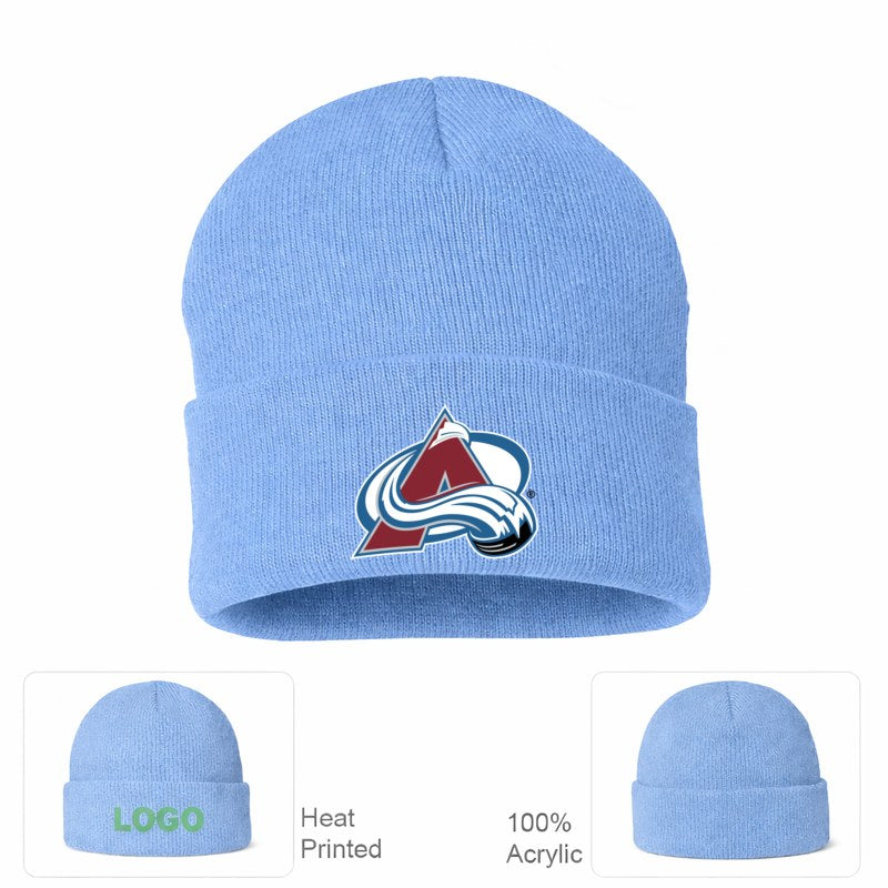 Colorado Avalanche Sky Blue Beanie Hat