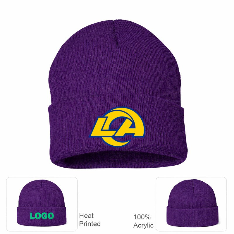 Los Angeles Rams Purple Beanie Hat