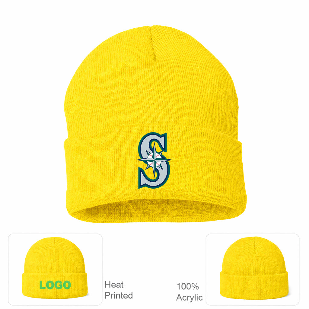 MLB Seattle Mariners Beanie Hat - Yellow