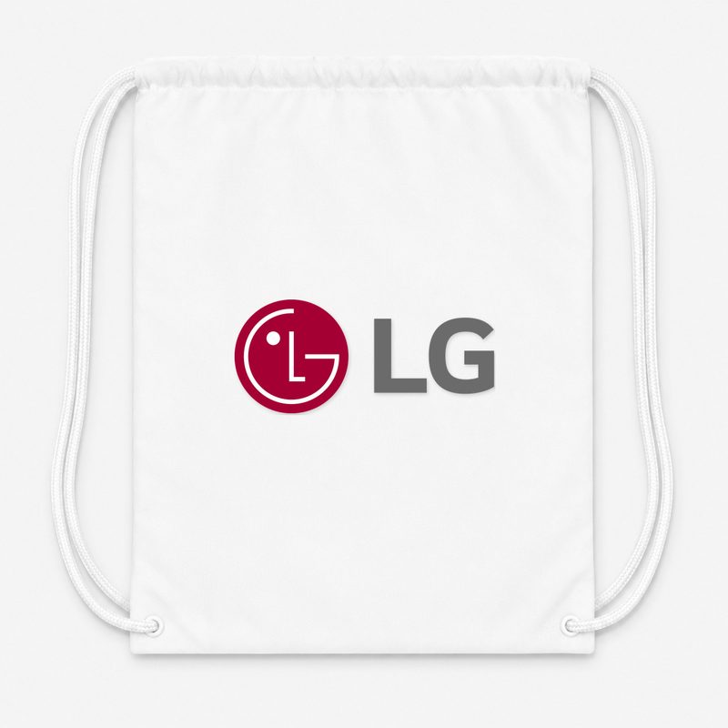 LG Drawstring Bag - White