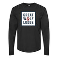 Men's Great-Wolf-Lodge-logo-1536x864 Long sleeves Cotton Blend T-Shirt - Black