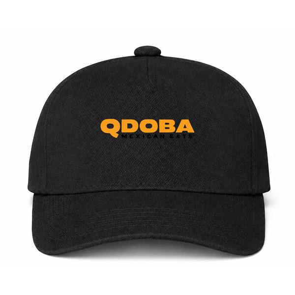 Qdoba Logo Black Dad Baseball Cap Hat