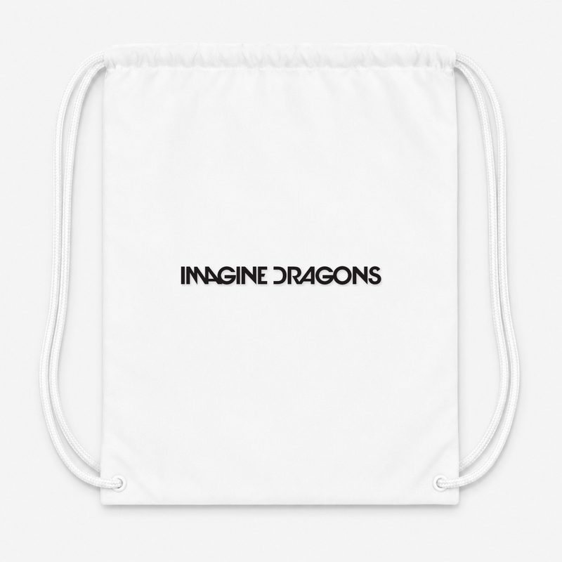 Imagine Dragons Drawstring Bag - White