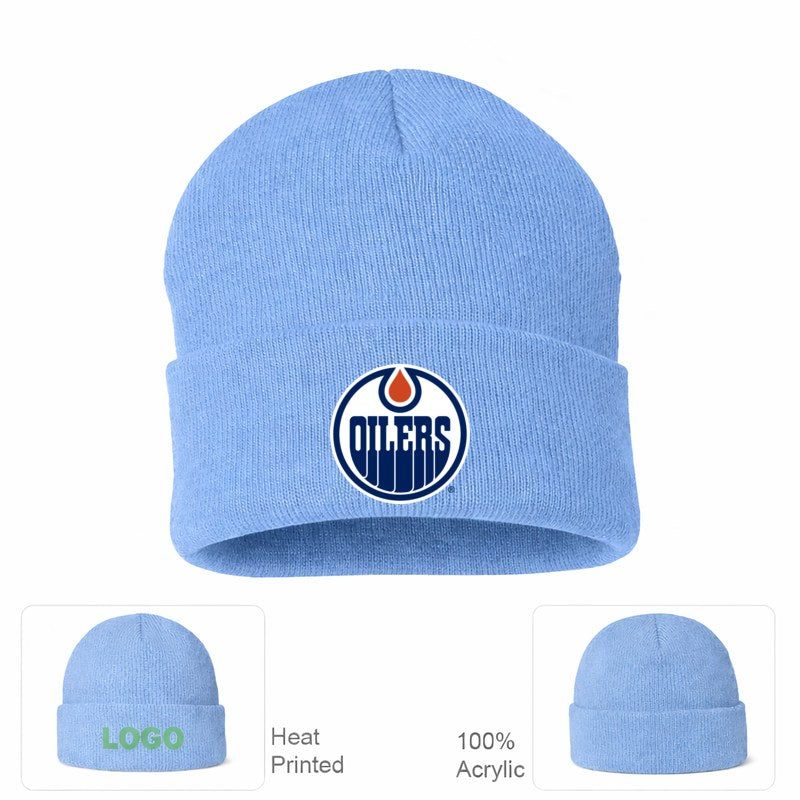 Edmonton Oilers Sky Blue Beanie Hat