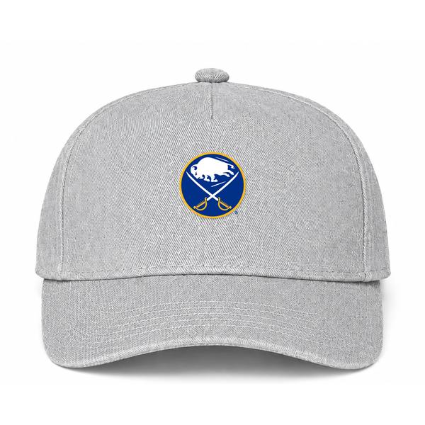 Buffalo Sabres NHL Logo Gray Dad Baseball Cap Hat