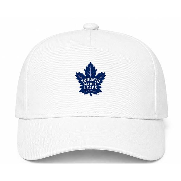 Toronto Maple Leafs NHL Logo White Dad Baseball Cap Hat