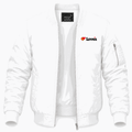 Men's Love's Travel Stops Lightweight Bomber Jacket - White