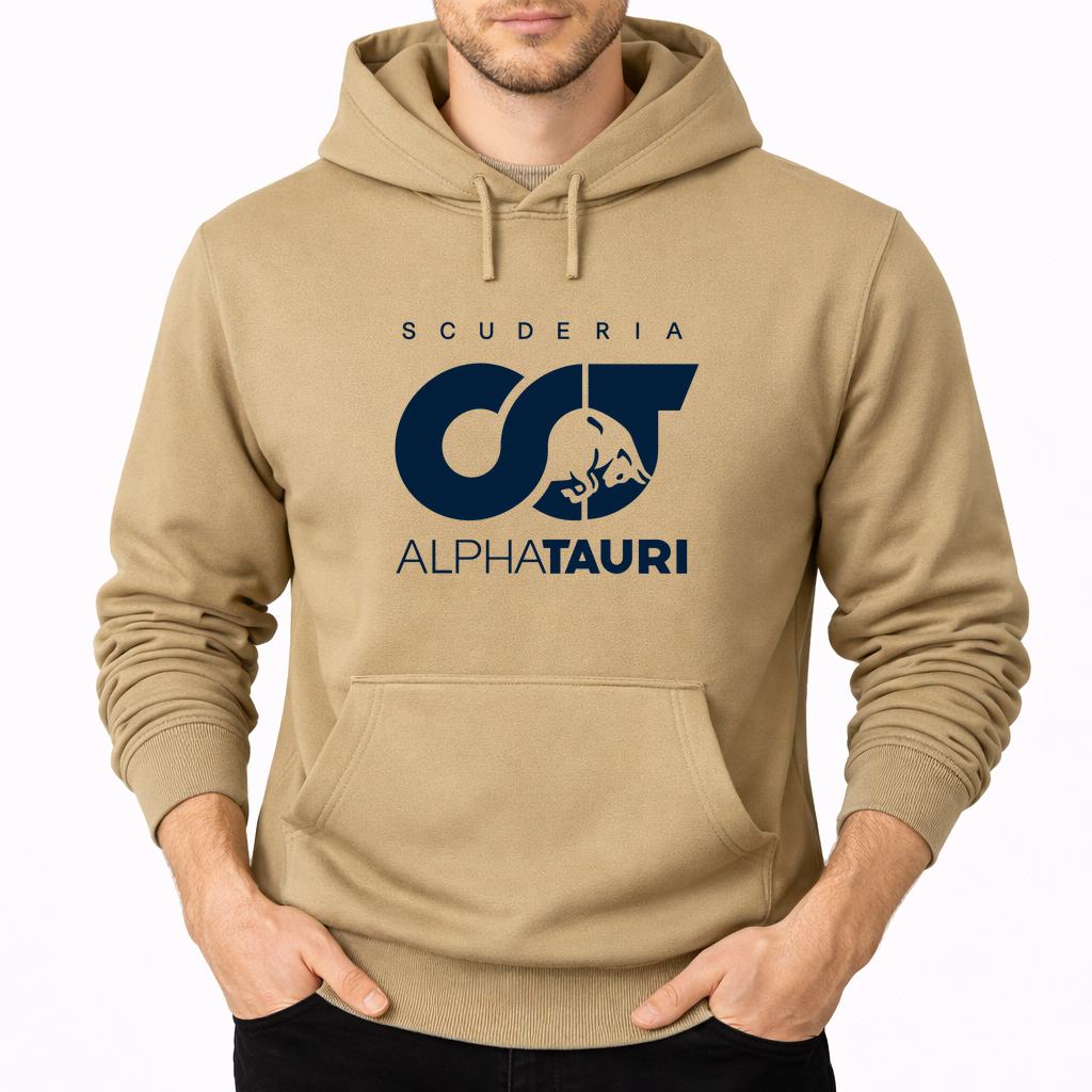 Men's Scuderia AlphaTauri Pullover Hoodie - Tan
