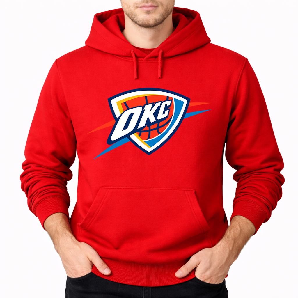 Men's Oklahoma City Thunder Pullover Hoodie - Red