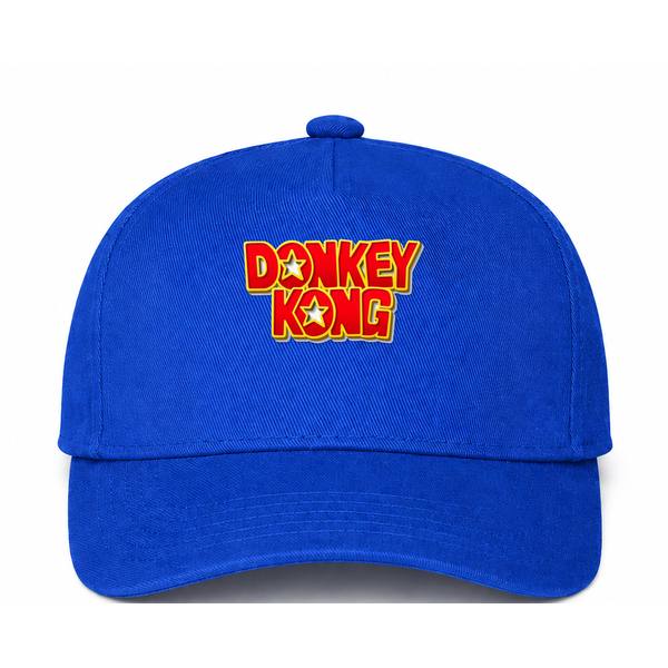 Donkey Kong Logo Blue Dad Baseball Cap Hat