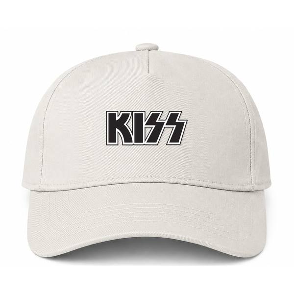 KISS Logo Beige Dad Baseball Cap Hat