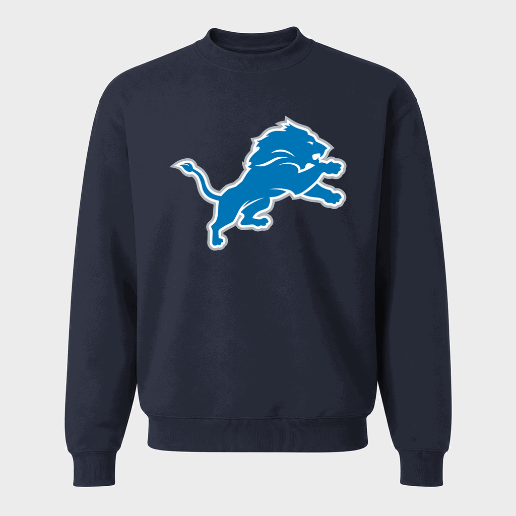 Men's Detroit Lions Crewneck Sweatshirt - Navy