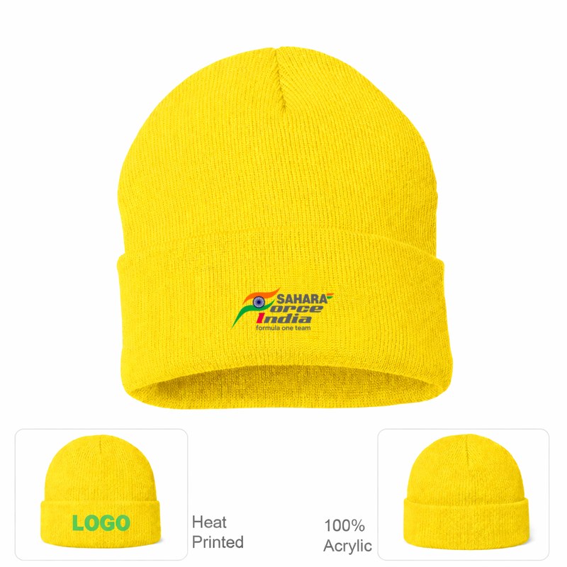 Sahara Force India Formula One Team Yellow Beanie Hat
