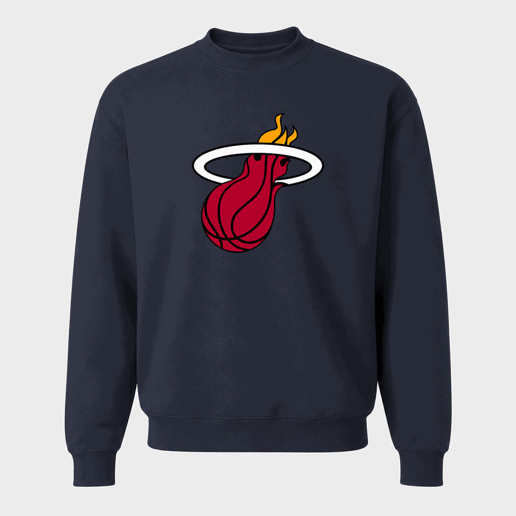 Men's Miami Heat Crewneck Sweatshirt - Navy