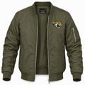 Men's Jacksonville Jaguars Lightweight Bomber Jacket - Army Green