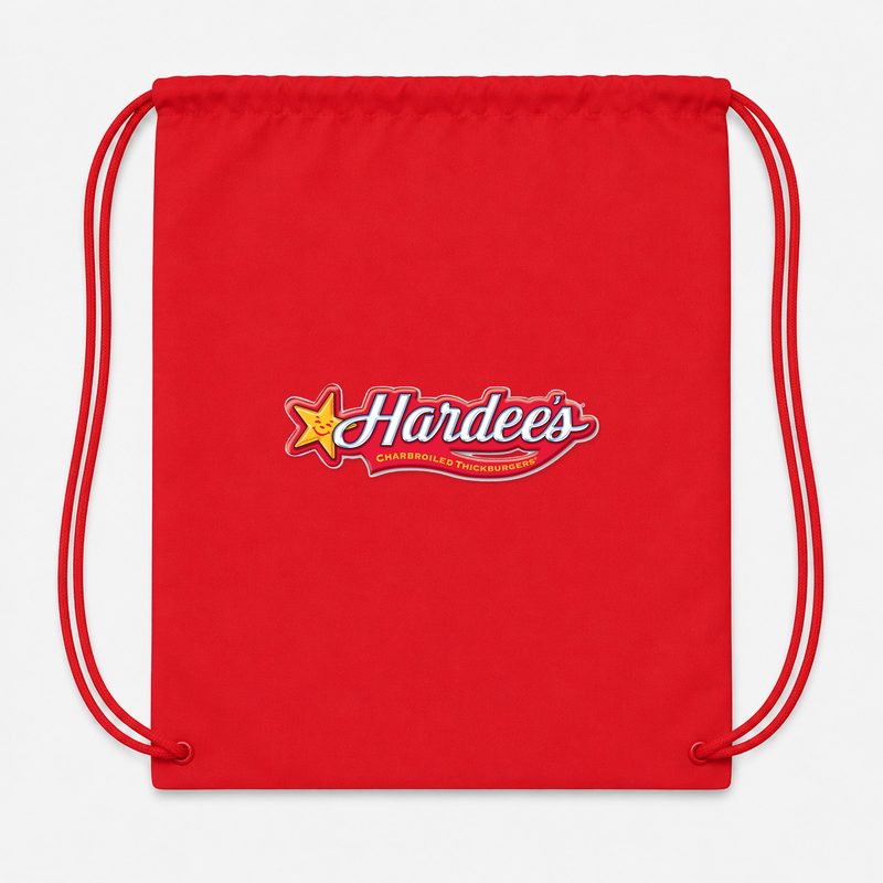 Hardees Drawstring Bag - Red