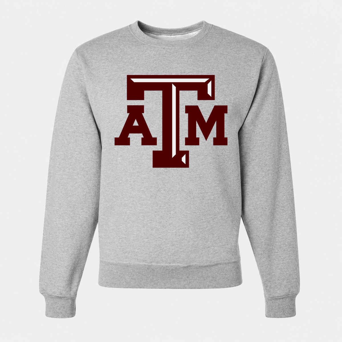 Men's Texas A&M University Logo Crewneck Sweatshirt - Gray