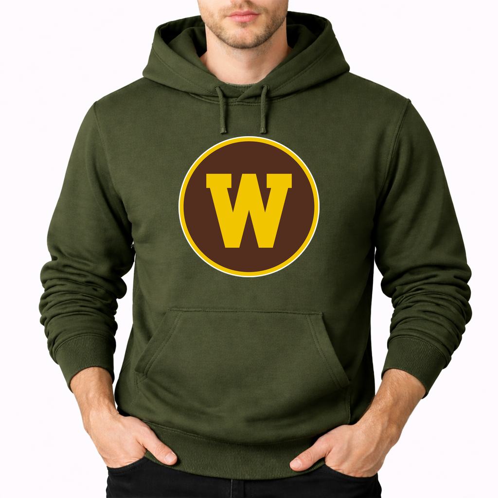 Men's Western Michigan Broncos Pullover Hoodie - Army Green