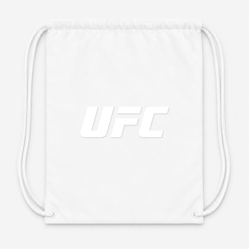 UFC White Drawstring Bag - White