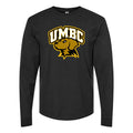 Men's UMBC Retrievers Logo Long sleeves Cotton Blend T-Shirt - Black