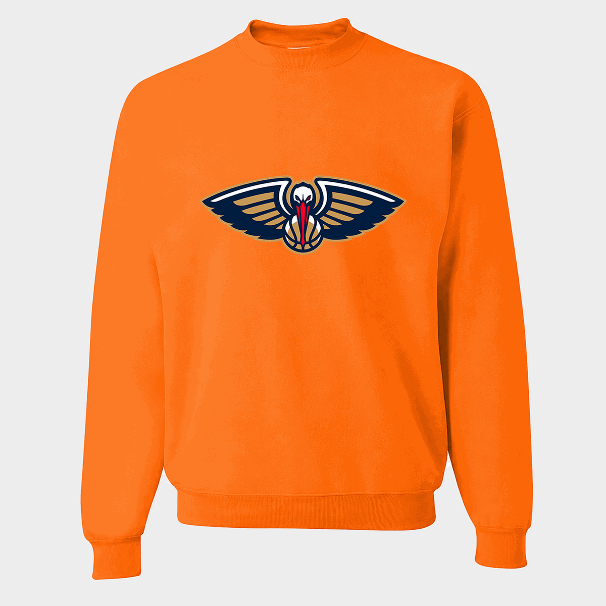 Men's New Orleans Pelicans Crewneck Sweatshirt - Orange
