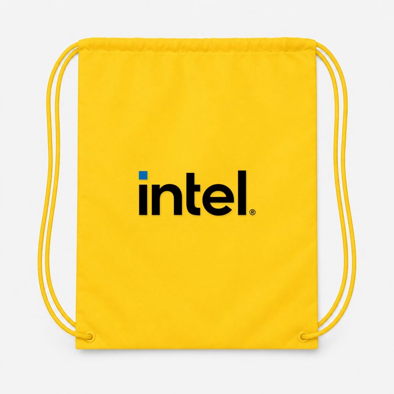 Intel Min Drawstring Bag - Yellow