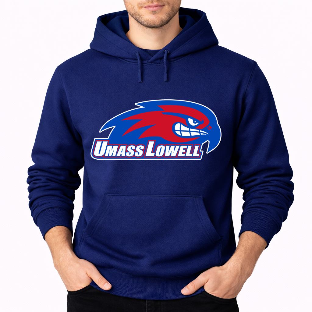 Men's UMass Lowell River Hawks Pullover Hoodie - Navy
