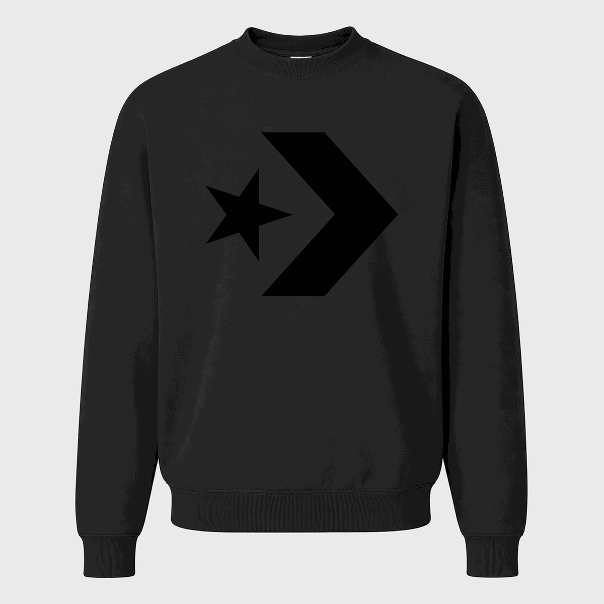 Men's Converse Crewneck Sweatshirt - Black