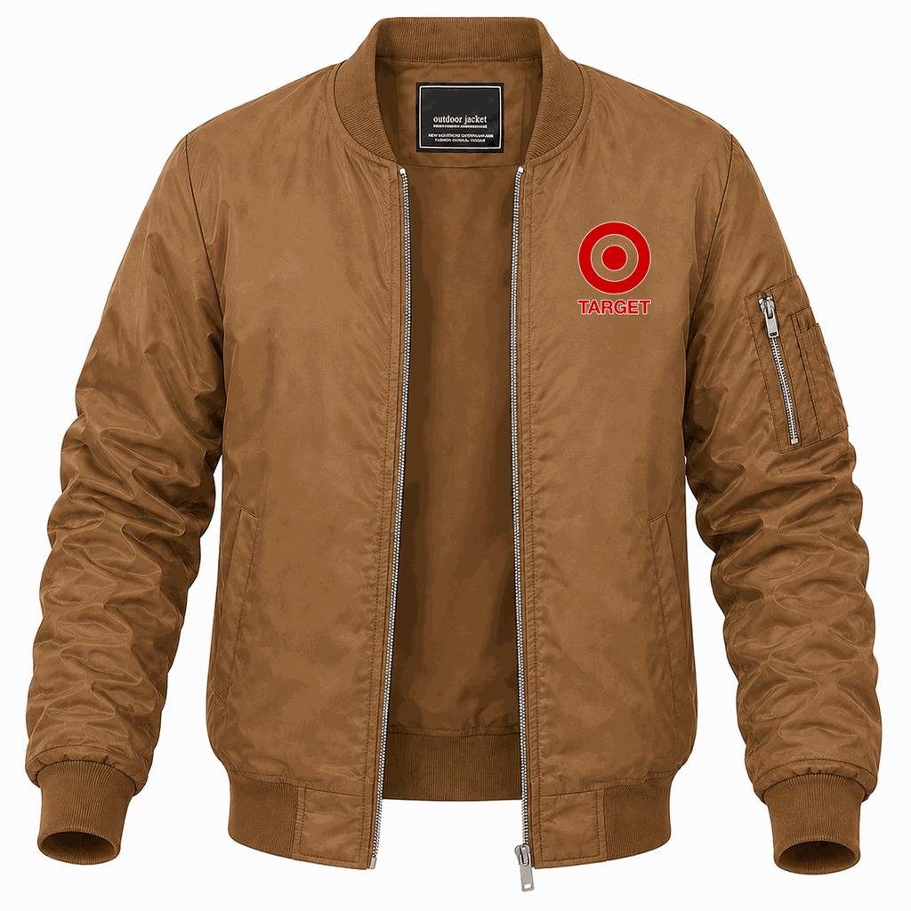 Men's Target Lightweight Bomber Jacket - Brown