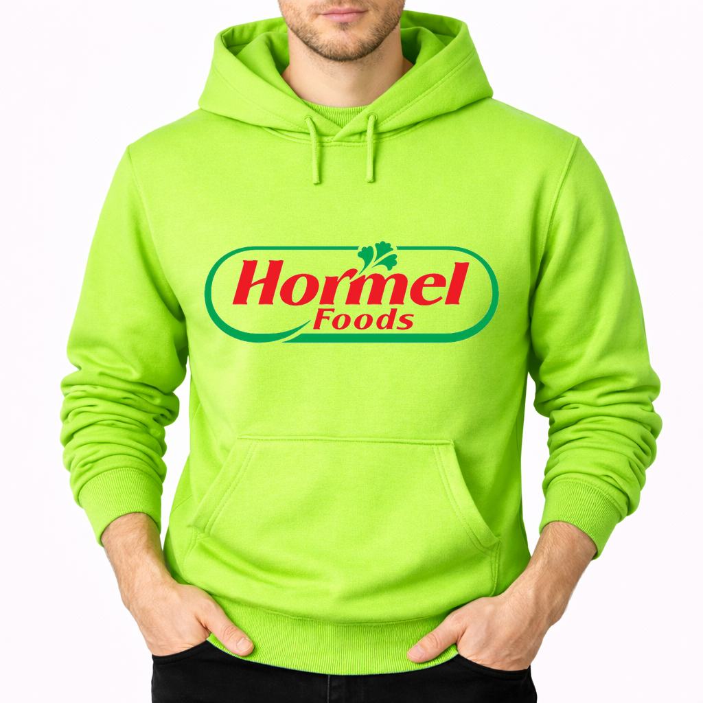 Men's Hormel Food Pullover Hoodie - Lime green