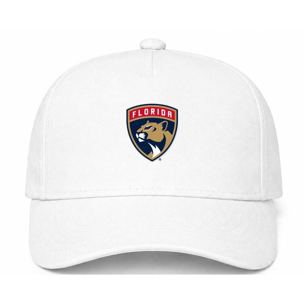 Florida Panthers NHL Logo White Dad Baseball Cap Hat