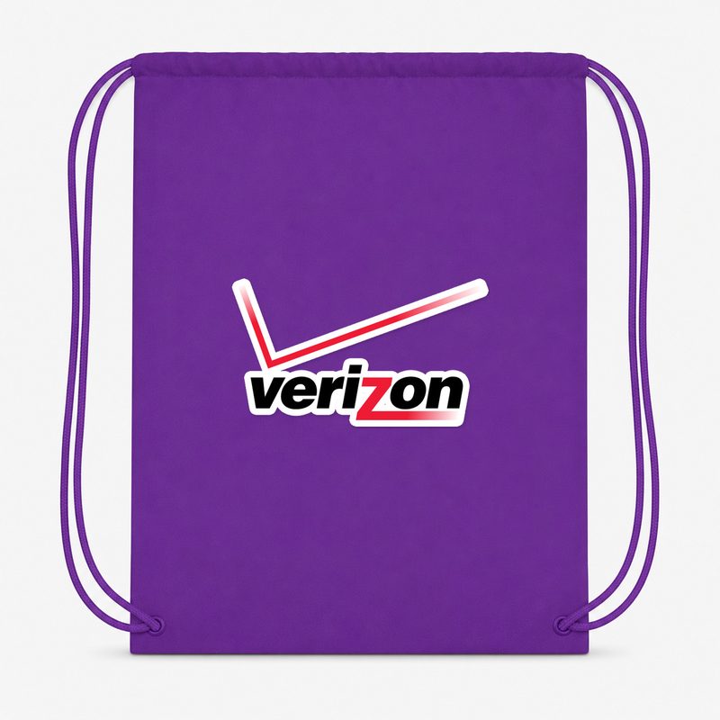 Verizon Wireless Drawstring Bag - Purple