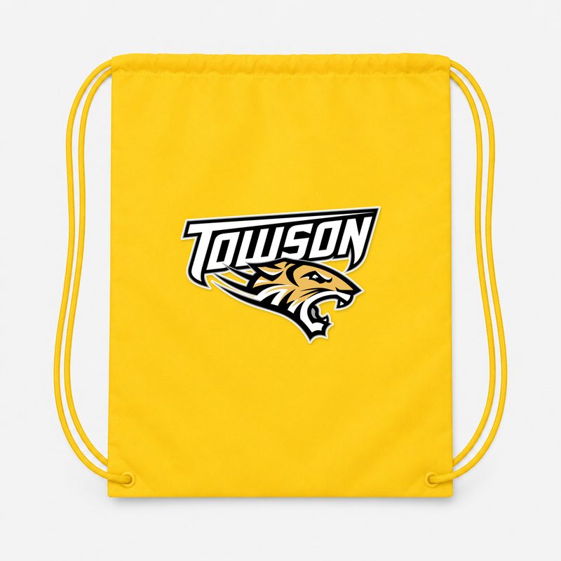 Towson Tigers Drawstring Bag - Yellow