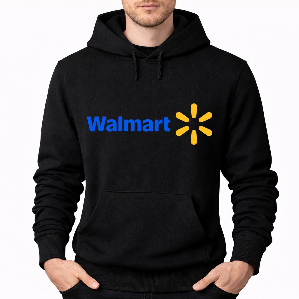 Men's Walmart Pullover Hoodie - Black