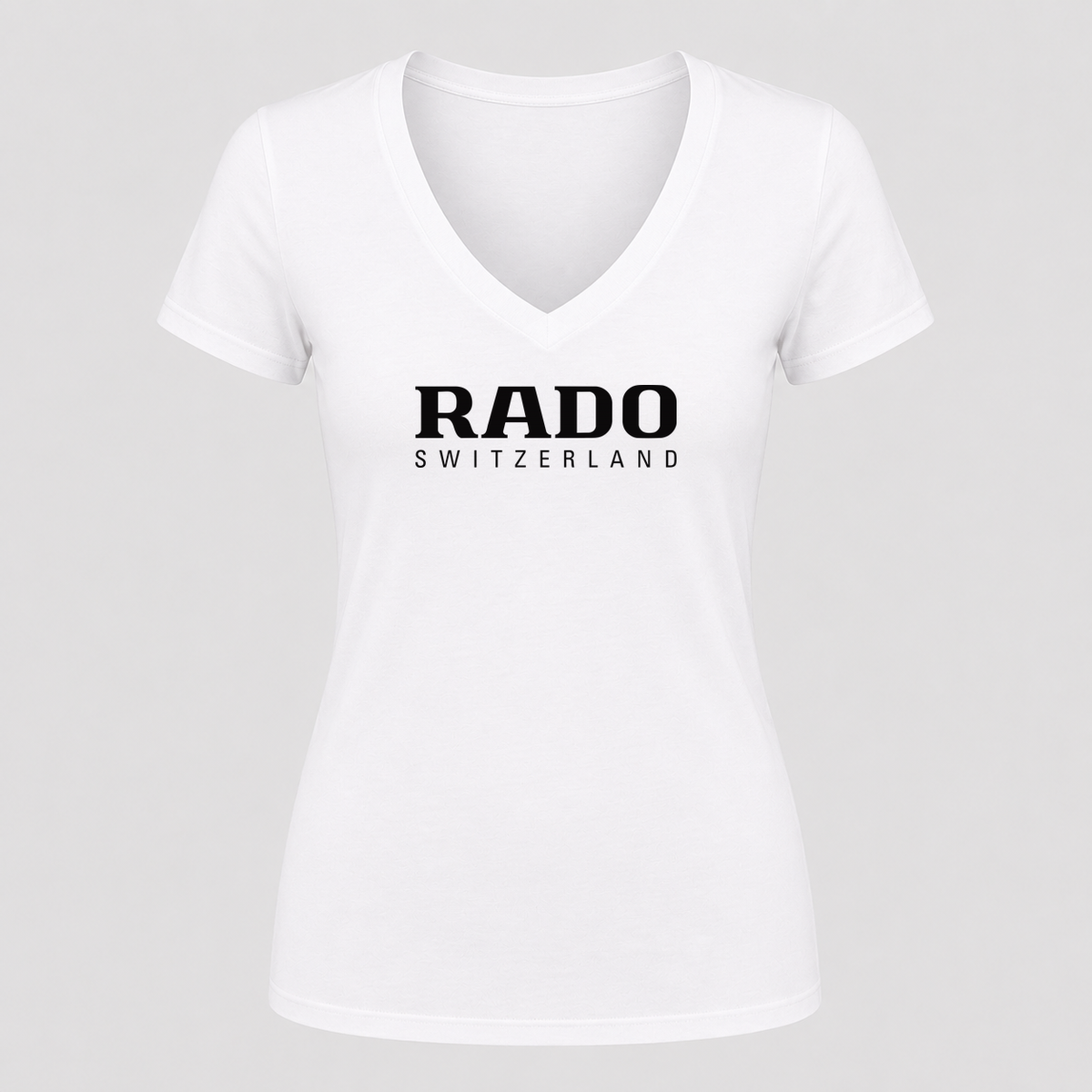 Women's Rado V Neck T-Shirt in white
