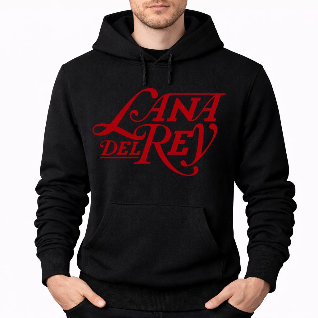 Men's Lana Del Rey Pullover Hoodie - Black