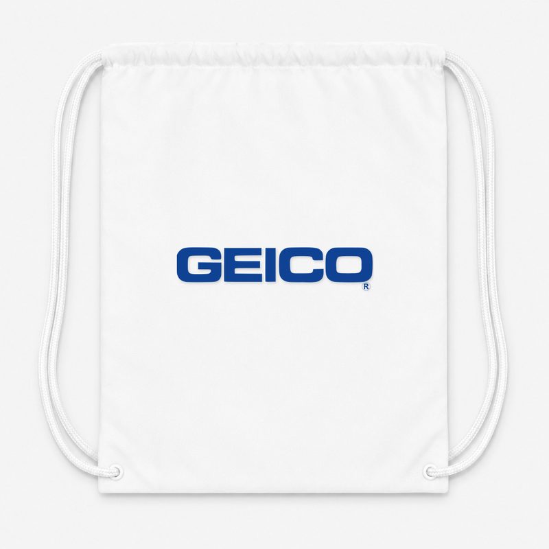 Geico Drawstring Bag - White