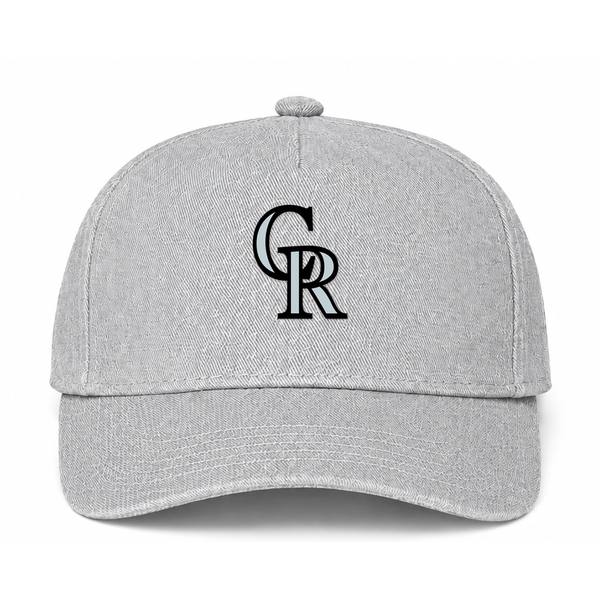 Colorado Rockies MLB Logo Gray Dad Baseball Cap Hat