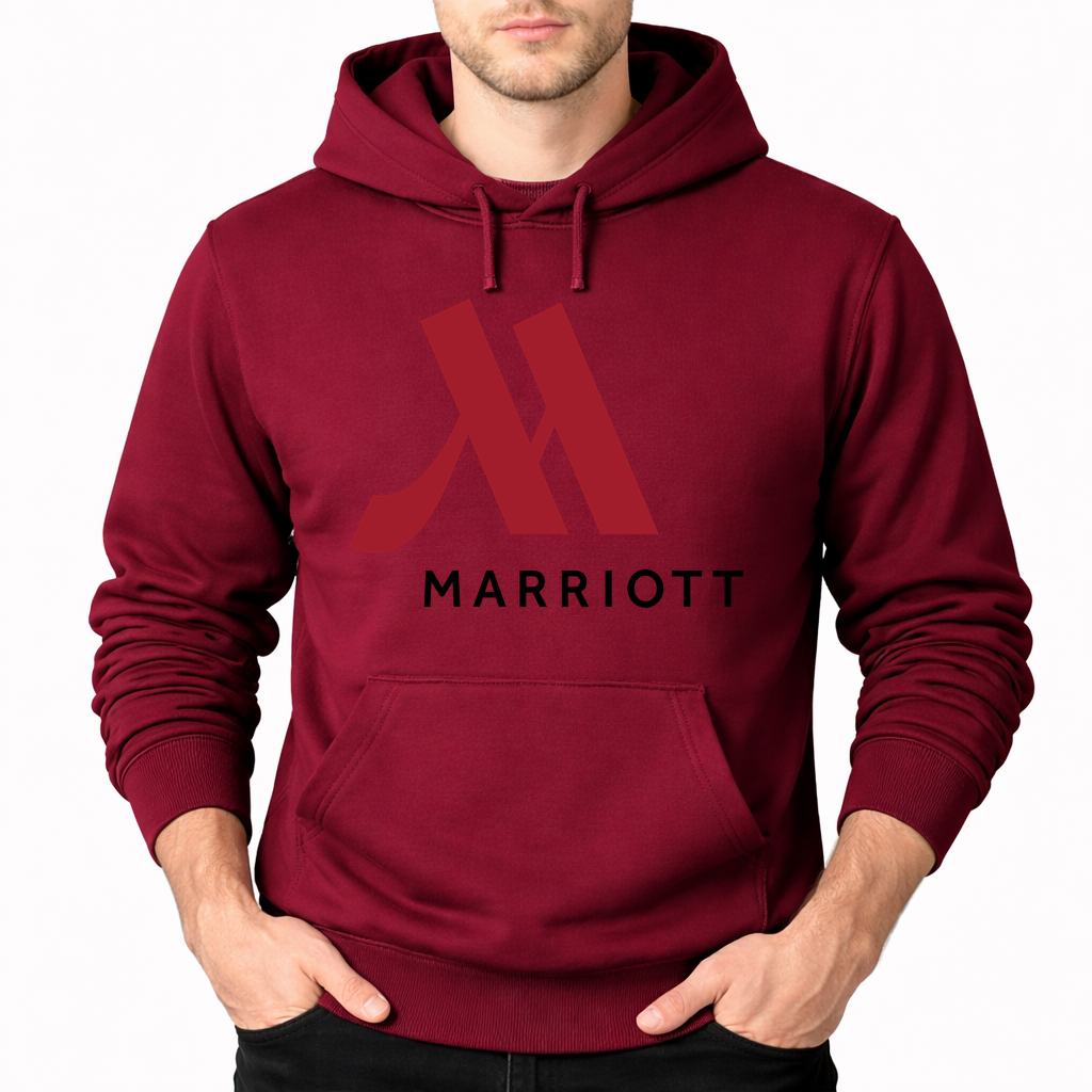 Men's Marriott Pullover Hoodie - Burgundy